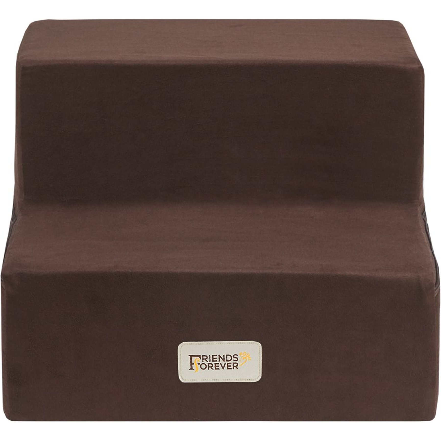 Friends Forever Milo 2-Step Non-Slip Small Dog & Cat Stairs, Cocoa
