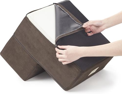 Show full view: Friends Forever Milo 2-Step Non-Slip Small Dog & Cat Stairs, Cocoa slide 3 of 9