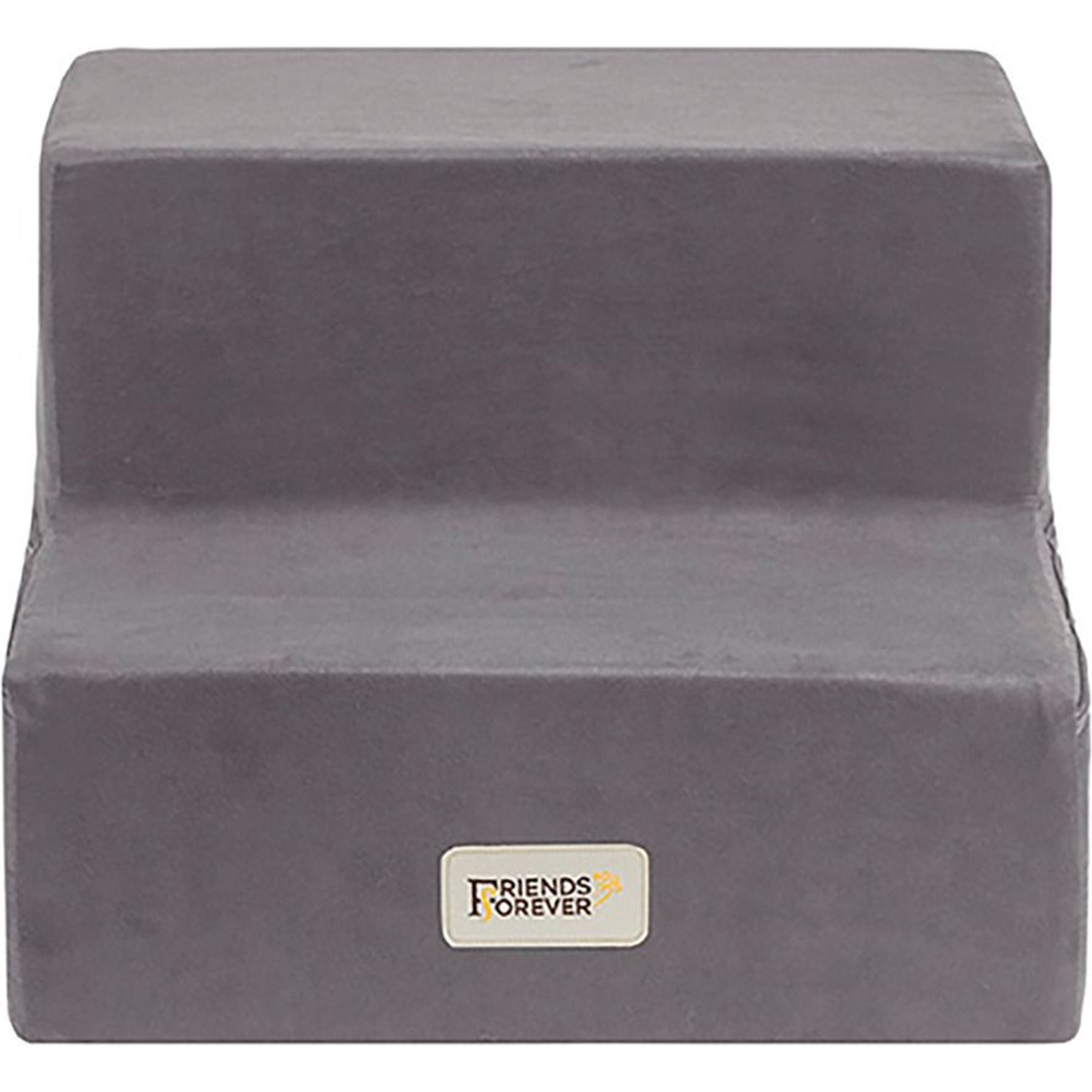 Friends Forever Milo 2-Step Non-Slip Small Dog & Cat Stairs, Grey
