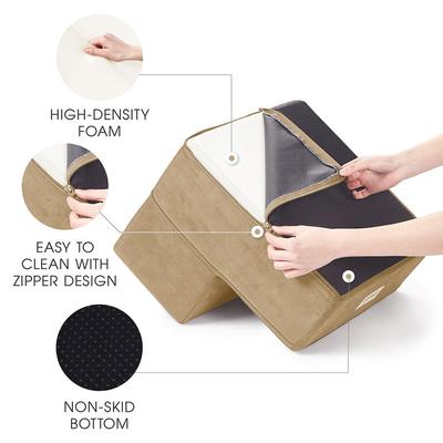 Show full view: Friends Forever Milo 2-Step Non-Slip Small Dog & Cat Stairs, Khaki slide 5 of 9