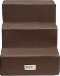 Friends Forever Milo 3-Step Non-Slip Small Dog & Cat Stairs, Cocoa