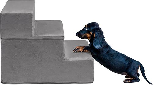Show full view: Friends Forever Milo 3-Step Non-Slip Small Dog & Cat Stairs, Grey slide 2 of 9