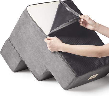 Show full view: Friends Forever Milo 3-Step Non-Slip Small Dog & Cat Stairs, Grey slide 3 of 9