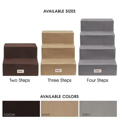 Show full view: Friends Forever Milo 3-Step Non-Slip Small Dog & Cat Stairs, Khaki slide 7 of 9