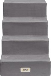 Friends Forever Milo 4-Step Non-Slip Small Dog & Cat Stairs, Grey