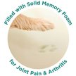 Show in main carousel: Friends Forever Serena Calming Oval Cuddler Bolster with Memory Foam Dog & Cat Bed, Tan, Large slide 4 of 10