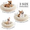 Show in main carousel: Friends Forever Serena Calming Oval Cuddler Bolster with Memory Foam Dog & Cat Bed, Tan, Large slide 9 of 10