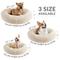 Show in main carousel: Friends Forever Serena Calming Oval Cuddler Bolster with Memory Foam Dog & Cat Bed, Tan, Medium slide 10 of 11