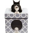 Show in main carousel: Friends Forever Taylor Collapsible Cube Cat House & Ottoman, Grey slide 1 of 10