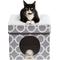 Show in main carousel: Friends Forever Taylor Collapsible Cube Cat House & Ottoman, Grey slide 1 of 10
