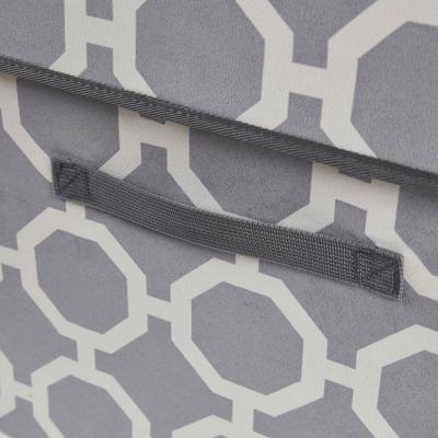 Show full view: Friends Forever Taylor Collapsible Cube Cat House & Ottoman, Grey slide 3 of 10