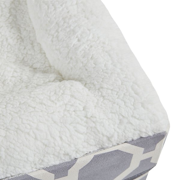 Show full view: Friends Forever Taylor Collapsible Cube Cat House & Ottoman, Grey slide 7 of 10