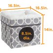 Show in main carousel: Friends Forever Taylor Collapsible Cube Cat House & Ottoman, Grey slide 8 of 10