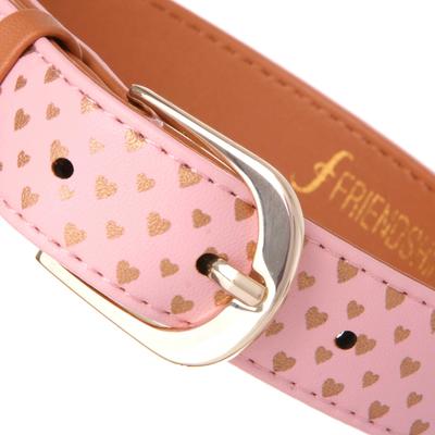 Show full view: FriendshipCollar Puppy Love Leather Dog Collar with Friendship Bracelet, Large: 17 to 20-in neck, 1-in wide slide 3 of 10