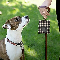 Fringe Studio Painted Gingham Canvas Dog Waste Bag Dispesner, 4" x 3.5" slide 2 of 2