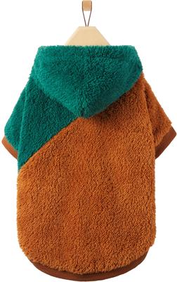 Show full view: Frisco 2-Tone Colorblock Fleece Dog & Cat Hoodie, Teal, X-Large slide 3 of 9