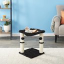 Frisco 20-in Faux Fur Cat Tree, Black