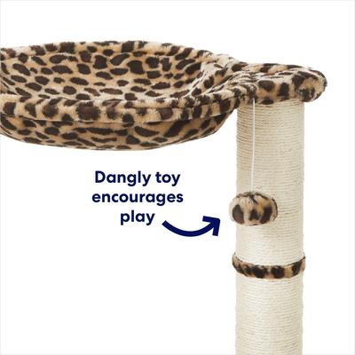 Show full view: Frisco 20-in Faux Fur Cat Tree, Cheetah slide 3 of 8