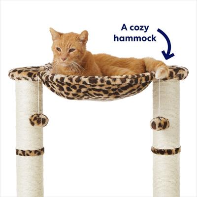 Show full view: Frisco 20-in Faux Fur Cat Tree, Cheetah slide 4 of 8