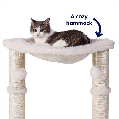 Frisco 20-in Faux Fur Cat Tree