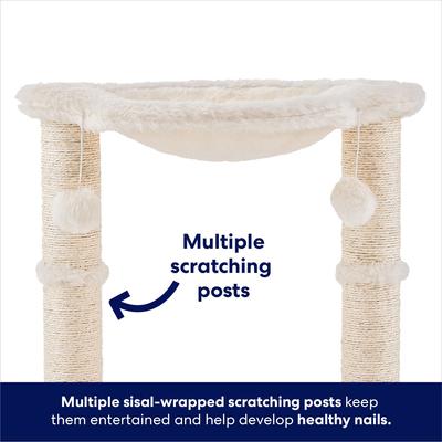 Show full view: Frisco 20-in Faux Fur Cat Tree, Ivory slide 5 of 8