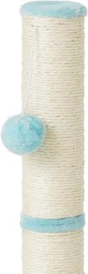 Show full view: Frisco 21-in Sisal Cat Scratching Post with Toy, 2 count, Aqua slide 3 of 7