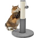 Frisco 21-in Sisal Cat Scratching Post with Toy & Groomer, 2 count, Gray