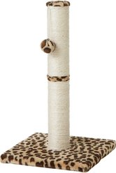 Frisco 21-in Sisal Scratching Post with Toy, Cheetah + 52-in Faux Fur Cat Tree & Condo, Cheetah slide 2 of 7
