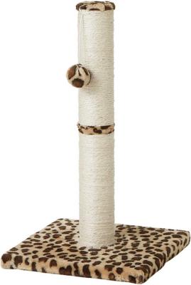 Show full view: Frisco 21-in Sisal Scratching Post with Toy, Cheetah + 52-in Faux Fur Cat Tree & Condo, Cheetah slide 2 of 8
