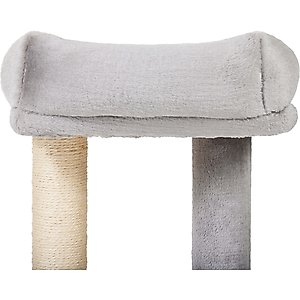 Frisco 24.8-in Faux Fur Cat Tree & Condo, Gray