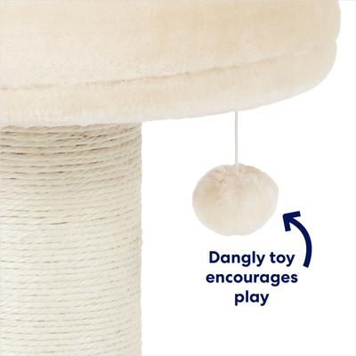Show full view: Frisco 24.8-in Heavy Duty Faux Fur Cat Tree, Cream slide 6 of 8