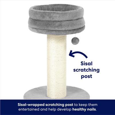 Show full view: Frisco 24.8-in Heavy Duty Faux Fur Cat Tree, Gray slide 4 of 8