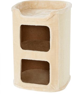 Show full view: Frisco 24-in 2-Story Faux Fur Cat Condo, Cream slide 6 of 8