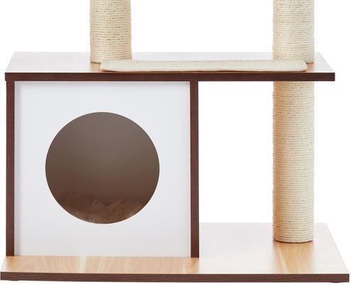 Show full view: Frisco 28.5-in Modern Cat Tree & Condo, Natural slide 3 of 9