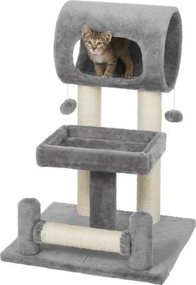Show full view: Frisco 28-in Faux Fur Cat Tree, Gray slide 5 of 9