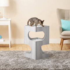 Frisco 28-in Modern Cat Tree & Condo, Gray
