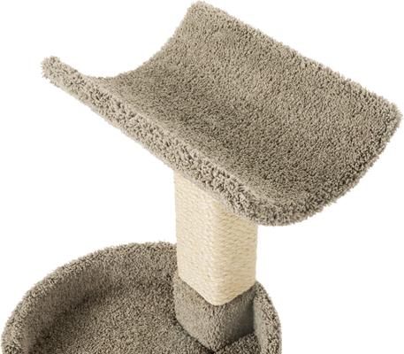 Show full view: Frisco 30-in Real Carpet Solid Wood Cat Tree, Gray slide 3 of 6