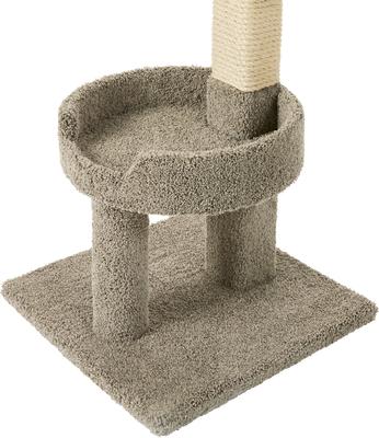 Show full view: Frisco 30-in Real Carpet Solid Wood Cat Tree, Gray slide 4 of 6