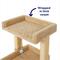 Show in main carousel: Frisco 32-in Real Carpet Solid Wood Cat Tree with Toy, Beige slide 3 of 7