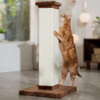 Frisco Frisco 33-in Heavy Duty Sisal Cat Scratching Post, Brown
