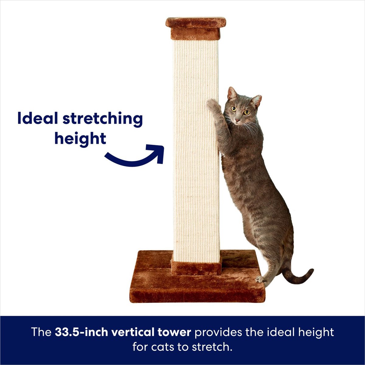 Frisco 33-in Heavy Duty Sisal Cat Scratching Post