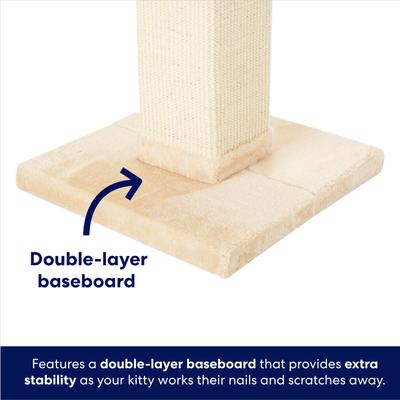 Show full view: Frisco 33-in Heavy Duty Sisal Cat Scratching Post, Cream slide 3 of 7