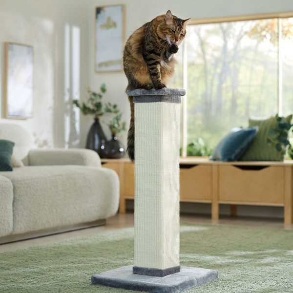 Show full view: Frisco 33-in Heavy Duty Sisal Cat Scratching Post, Gray slide 1 of 7