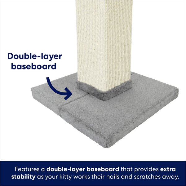 Show full view: Frisco 33-in Heavy Duty Sisal Cat Scratching Post, Gray slide 4 of 7
