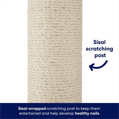 Show full view: Frisco 35-in Heavy Duty Sisal Cat Scratching Post with Toy, Dark Charcoal slide 4 of 8