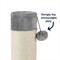 Show in main carousel: Frisco 35-in Heavy Duty Sisal Cat Scratching Post with Toy, Gray slide 4 of 7