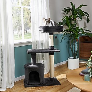 Frisco 61-in Faux Fur Cat Tree & Condo