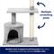 Show in main carousel: Frisco 38-in Cat Tree with Condo, Top Perch & Toy, Gray slide 4 of 7