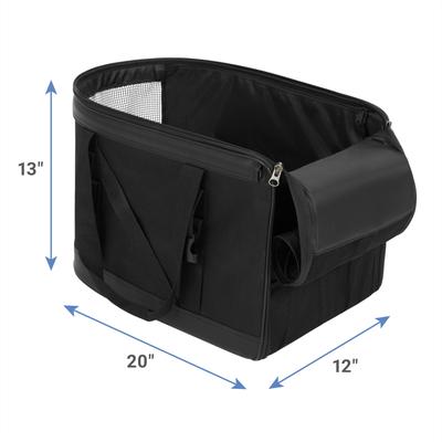 Show full view: Frisco 3 in 1 Dog & Cat Stroller with Detachable Carrier, Black slide 3 of 8