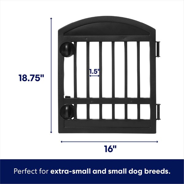 Frisco 4-Panel Dog Exercise Playpen with Door, 24-in